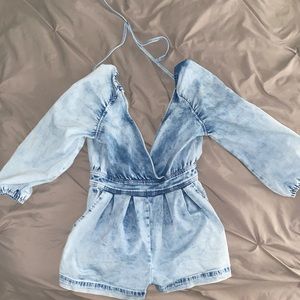 Denim Fashion nova romper
